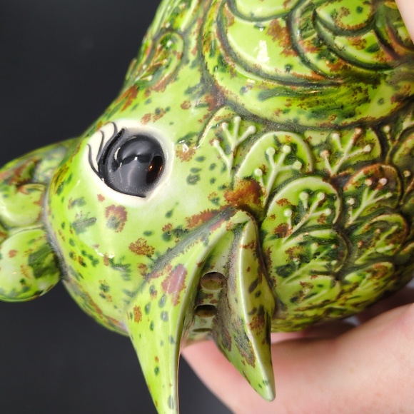 Vintage MCM Green Ceramic Baby Bird Shaker - Picture 7 of 9